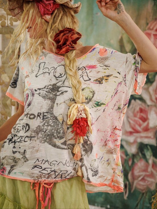 "NWTO"Magnolia Pearl Imperfect Art T Tops - "NWTO"Magnolia Pearl Imperfect Art T